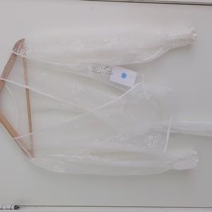Ivory Bridal wrap cover up